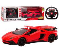 Auto da corsa telecomandato 1:12 con porte apribili rosso
