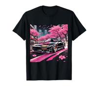 Auto da Drift JDM Vintage Sakura Cherry Blossom Tokyo Street Art Maglietta