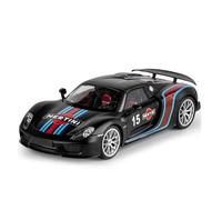 Auto da esposizione 1:18 for 918 Martini Lega Pressofusa Metallo Multiuso Modello di Auto Ornamentale Souvenir Collezione o regalo(Black)