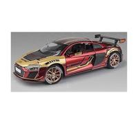 Auto da esposizione 1:24 for R8 Modello di auto da corsa altamente realistico Veicolo a retrocarica Souvenir ornamentale Collezione o regalo(Red)