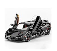 Auto da esposizione 1:24 for strapazzato Supercar Lega Diecast Metallo Veicolo Multiuso Modello Regalo Decorativo Collezione o Regalo(Black)