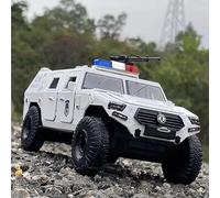 Auto da esposizione 1:24 for veicoli fuoristrada in lega pressofusa for auto blindata militare da ristrutturare, adatti come regalo Collezione o regalo(Police White)