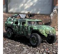Auto da esposizione 1:24 for veicoli fuoristrada in lega pressofusa for auto blindata militare da ristrutturare, adatti come regalo Collezione o regalo(Camouflage)