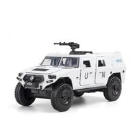 Auto da esposizione 1:24 for veicoli fuoristrada in lega pressofusa for auto blindata militare da ristrutturare, adatti come regalo Collezione o regalo(White)