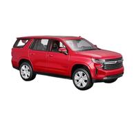 Auto da esposizione 1:26 for il SUV Tahoe del 2021, modello di veicolo statico pressofuso altamente realistico, adatto come regalo. Collezione o regalo(Red)