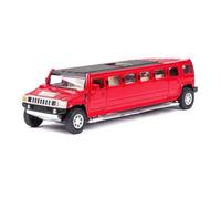 Auto da esposizione 1:32 for H2 Allungare il modello di auto multiuso in lega di metallo pressofuso Ornamento decorativo Collezione o regalo(Red)