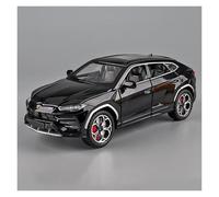 Auto da esposizione in scala 1:24 per URUS Bison SUV Coupé modello di auto in lega multiuso veicolo ornamentale souvenir da collezione o regalo (nero)