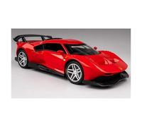 Auto da esposizione Modello di auto da corsa in lega P80C a Scala 1/32, veicolo in metallo pressofuso, souvenir ornamentale. Collezione o Regalo(Red)