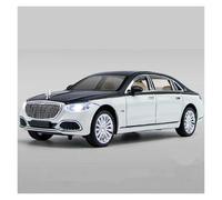 Auto da esposizione Modello di auto multiuso in lega 1/24 for S680, veicolo in metallo pressofuso adatto for la decorazione Collezione o regalo(White)