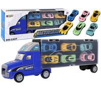 Auto da Trasporto Max Speed con Rimorchio e 6 Macchinine da Corsa