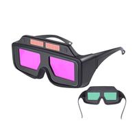 Auto Darkening Welding Goggles, Wrap Around UV Protection, Adjustable Shade Welder Glasses with True Color View, Safety Eyewear with Comfort Fit, Industrial Workshop Gear for Torching Cutting