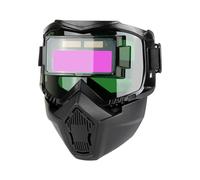 Auto Darkening Welding Helmet - Protective Hood with Detachable Shield | Welder Face Protector for Soldering Polishing Grinding, Adjustable Safety Gear for Shop Garage