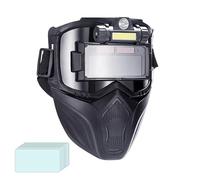 Auto Darkening Welding Hood - Adjustable Shade Flame Retardant Helmet, Protective Face Shield Workshop Construction Metalworking Equipment, Industry Commercial Household Welding Safety Gear Vision