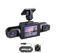 Auto Dashcam System 4K UHD Front & 1080P Camera laterale/posteriore, 4 canali Full View con display IPS da 3,16 pollici, rilevamento del movimento e anello di registrazione per veicoli (quattro lenses