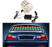 Auto Decor LED Pannello 45x11cm Sensore sonoro per flash Car Decor | Materiale flessibile in PVC, dimensioni 45 x 11 cm, colore rosa, rosso, bianco, verde, giallo, facile da nascondere