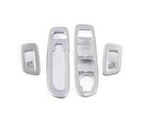 Auto Decorazione Compatibile Con Jeep Per Compass 2017 2018 2019 2020 Accessori Interni Copri Pulsanti Interruttore Alzacristalli Pannello Bracciolo Porta(Silver)