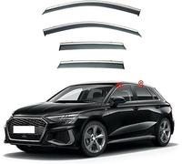 Auto Deflettore per Audi A3 Hatchback Sportback 2021,Acido Acrilico Deflettori D'Aria Set Deflettori Finestrini Auto Pioggia Antivento Riduzione del Rumore Installazione Semplice Accessori per Auto