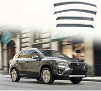 Auto Deflettore per SUZUKI SX4 S-CROSS 2021-2024,Acido Acrilico Deflettori D'Aria Set Deflettori Finestrini Auto Pioggia Antivento Riduzione del Rumore Installazione Semplice Accessori per Auto