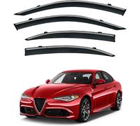 Auto Deflettori Aria per Alfa Romeo Giulia 2015-2024 Parapioggia Integrati Antivento Antipioggia Sole Porta Visiera Vent Ombra Accessori