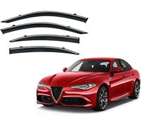Auto Deflettori Aria per Alfa Romeo GIULIA 952 2015-2022 Parapioggia Integrati Antivento Antipioggia Sole Porta Visiera Vent Ombra Accessori