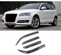 Auto Deflettori Aria per Audi A3 8P 2004-2012 4doors Parapioggia Integrati Antivento Antipioggia Sole Porta Visiera Vent Ombra Accessori