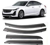 Auto Deflettori Aria per Cadillac CT5 2019 2020 2021 Parapioggia Integrati Antivento Antipioggia Sole Porta Visiera Vent Ombra Accessori