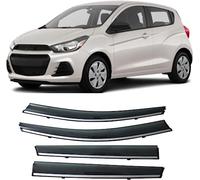 Auto Deflettori Aria per Chevrolet Spark 2010-2020 Parapioggia Integrati Antivento Antipioggia Sole Porta Visiera Vent Ombra Accessori