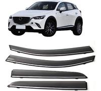 Auto Deflettori Aria per Mazda CX-3 2016-2021 Parapioggia Integrati Antivento Antipioggia Sole Porta Visiera Vent Ombra Accessori
