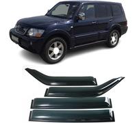 Auto Deflettori d'Aria per Mitsubishi Montero Pajero V80 2008-2018 Deflettori d'Aria Finestrini Laterali Copertura Antipioggia Paralume Antiappannamento