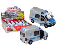 Auto della polizia 1:32 con porte apribili, luci e suoni