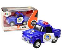 Auto della polizia blu classico con trazione, luci e suoni 1:38