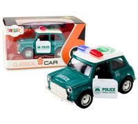 Auto della polizia classico 1:38 a frizione, luci e suoni verdi