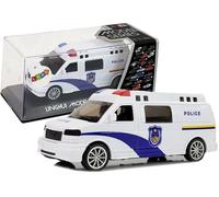 Auto della polizia con meccanismo a retrocarica, luci e suoni