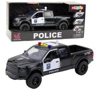 Auto della polizia fuoristrada con effetti di luci e suoni nero 1:12