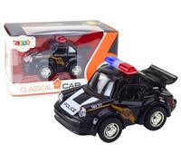 Auto della polizia nero classico 1:38 con luci e suoni