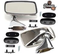 Auto D'Epoca Cromato Porta Specchietti SX Dx Per MG Mgb Ford Mini Tex Stile