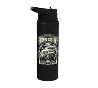 Auto d'epoca Hot Rod Custom Men Classic Car Stainless Steel Insulated Water Bottle