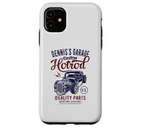 Auto d'epoca Hotrod Garage Dennis Design di Dennis Custodia per iPhone 11