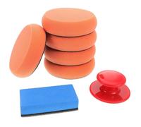 Auto Detailing Ceretta Spugna Pad Spugna tampone cera auto Pad applicatore cera auto Lucidatura per lucidatura auto per strumento di dettaglio Rimozione lucidatura a mano, costruzione metallica