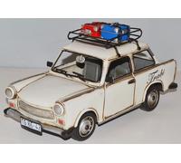 Auto Di Latta Modello Oldtimer Trabant Trabi Con Bagagliaio L 28 Cm