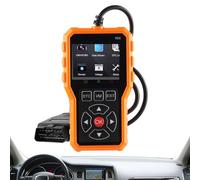 Auto Diagnostic Scanner, Error Code Reader with Clear Fault Data 7.87 inch Wide Compatibility, Automotive Engine Scan Tool for Most Vehicles, Yellow Red