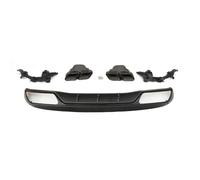 Auto Diffusore Paraurti Posteriore PP Diffusore Del Paraurti Posteriore Per Benz W205 C200 C250 Berlina 4 Porte 2015-2017 Non Sport C63 Con Punte Di Scarico(Silver and silvertip)