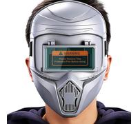 Auto Dimming Welding Helmet - Arc Sensor Protective | Solar Powered Lens with Adjustable Shade Control, Fast Reaction Eye Protection Gear for Workshop Fabrication