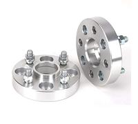 Auto Distanziali 2 Pezzi Pcd 4x100 Center Bore 60.1mm Car Wheel Spacer Adattatore Flang 4 Lug Suit Per Universal M12xp1.5 12xp1.25(30mm P12x1.25 Silver)