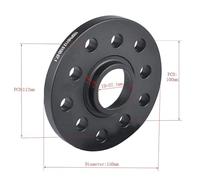 Auto Distanziali 2 Pz Per Distanziale Ruota Auto 5 * 112/5 * 100 Spessori Alluminio Forgiato Distanziatori centro Pneumatico Spessori Prigioniero + M14 * 1.5 Dado A Capocorda(Nero,Ball bolt)