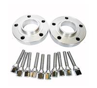 Auto Distanziali Ruote Per BMW E26 E28 E34 E36 E38 E60 2 Pezzi/lotto 5x120 72.6 Hub Centric Bore Distanziali Per Ruote Auto + 10 Pezzi 14 X 1.25 Filettatura Conica(Argento,15MM)