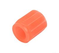 Auto e Bici - Confezione da 4 valvole per pneumatici in ABS fluorescenti per valvole delle ruote che si illuminano al buio, caricate ai raggi UV, resistenti alle intemperie (ROSSO)