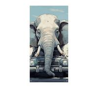 Auto Elefante Copertura Della Porta Banner Party Decor Forniture Portico Appeso Banner Personalizzazione Festone Per Vacanze Compleanno Giardino Prato