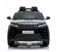 Auto Elettrica Bambini Range Rover Evoque 12V con Licenza Ufficiale Ruote in Gomma EVA Sedile in Pelle Cintura 5 Punti Telecomando 2.4GHz Luci LED Bluetooth MP3 USB Tappetini Inclusi Nero
