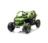 Auto elettrica biposto Can-Am Maverick con telecomando da 2,4 Ghz Verde